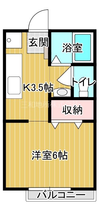 サンライフ松の木B棟 間取り