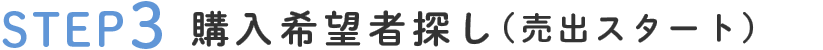 STEP3購入希望者探し(売出スタート)